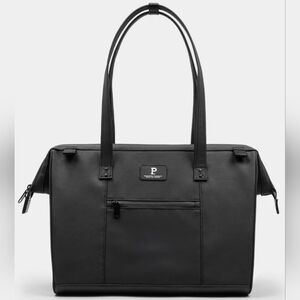 👜 Portland Gear Cascade Tote Black Leather NWT Portlandia Laptop Bag